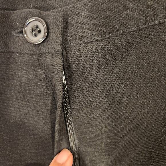 DRESS BARN Black Knee Length Skirt Office Dark Academia Goth Witchy Womens 14 - Picture 6 of 11